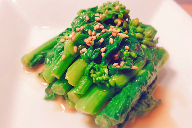 【あさイチ】菜の花のメープルごま和えのレシピ(今井亮)朝イチみんなゴハンだよ