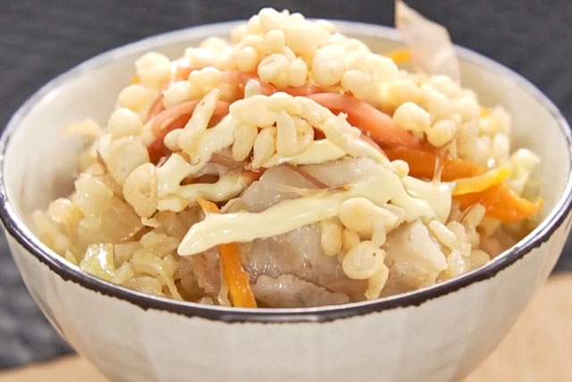 【相葉マナブ】にんじんたっぷり!ソース焼きそば風釜飯のレシピ 釜-1グランプリNEO