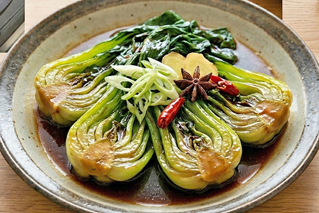 【きょうの料理】チンゲン菜の醤油煮込みのレシピ 井桁良樹シェフの中華料理