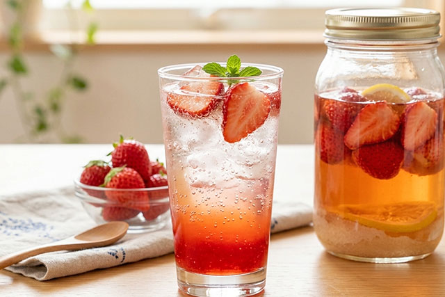 【きょうの料理】いちごのビネガードリンクのレシピ 舘野鏡子さん直伝スイーツドリンク