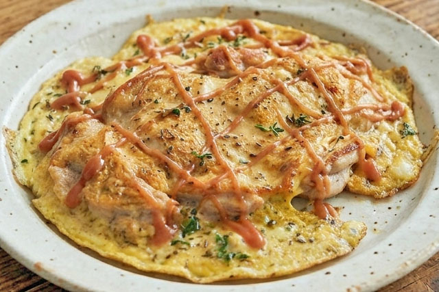 【きょうの料理】鶏むね肉の卵焼きのレシピ 土井善晴のふつうにおいしいもん